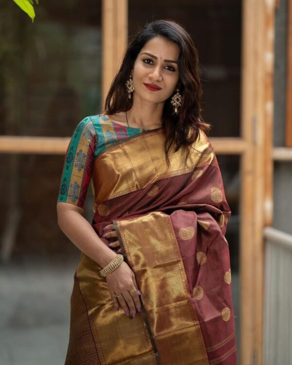 BANARASI SILK MAROON 2