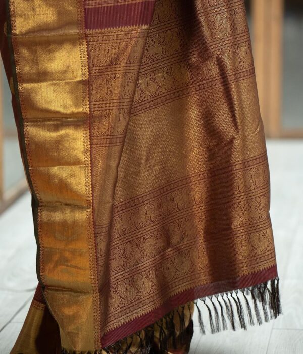 BANARASI SILK MAROON 3