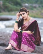 A Masterpiece of Tradition and Elegance Discover the Finest Banarasi Soft Lichi Silk Sarees by My Handicraft India