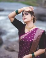 A Masterpiece of Tradition and Elegance Discover the Finest Banarasi Soft Lichi Silk Sarees by My Handicraft India - Image 2