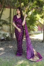 Bandhej / Badhni Print Silk Sarees