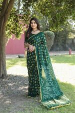 Bandhej / Badhni Print Silk Sarees