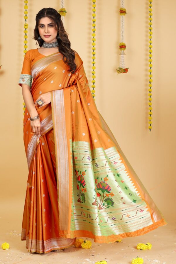 Meenakari Work Paithani Saree 9