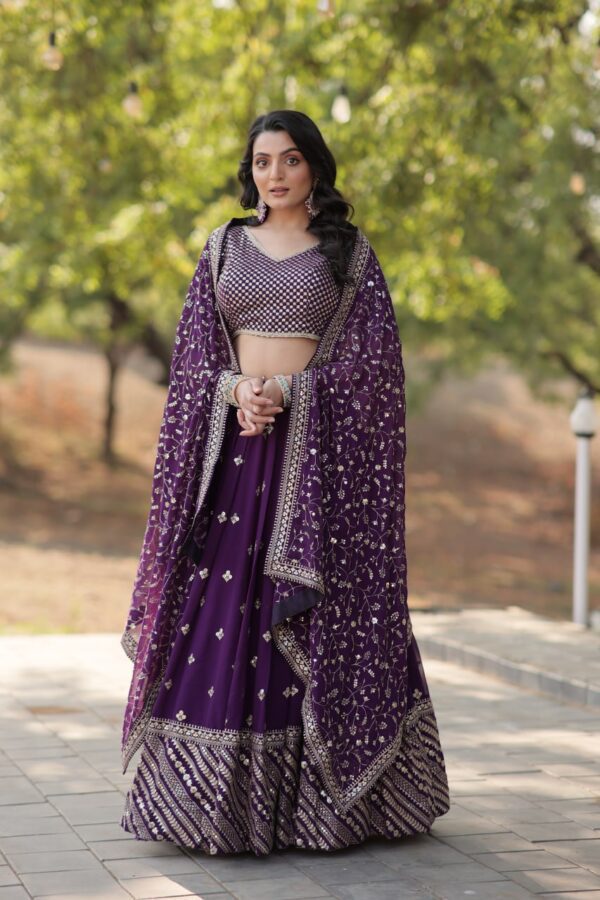 PURPULE COLOUR Lehenga Choli Set 11