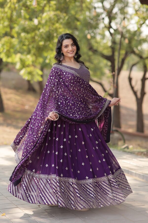 PURPULE COLOUR Lehenga Choli Set 15