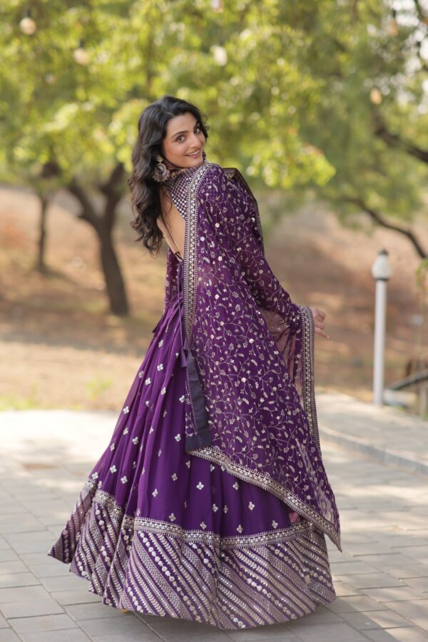 PURPULE COLOUR Lehenga Choli Set 16