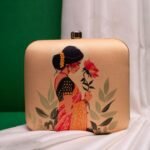 Art Printed Square Clutch Bags