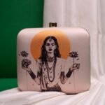 Art Printed Square Clutch Bags