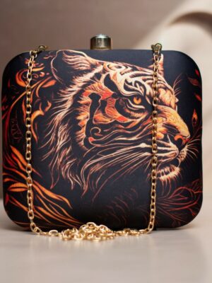 Art Printed Square Clutch Bags