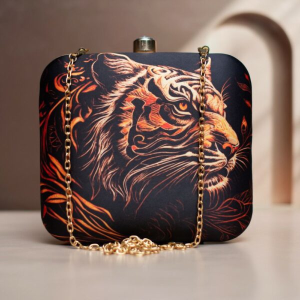 Art Printed Square Clutch Bags