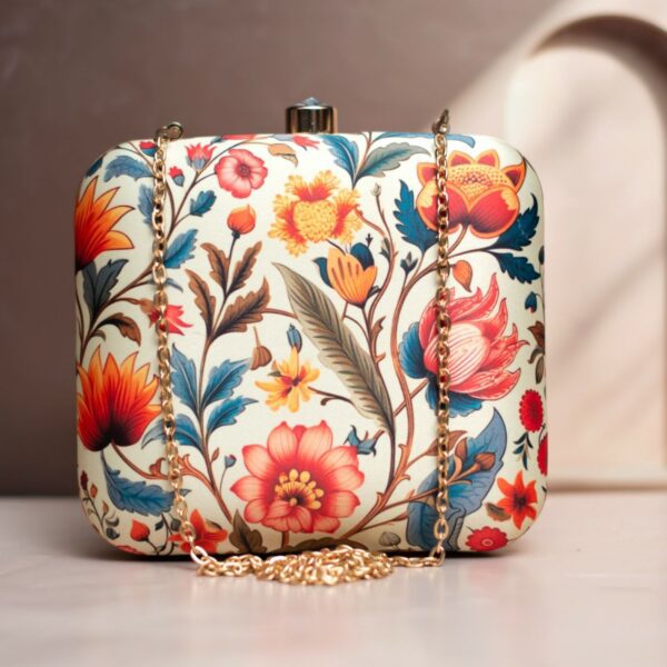 Art Printed Square Clutch Bags