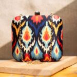 Art Printed Square Clutch Bags