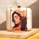 Art Printed Square Clutch Bags