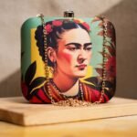 Art Printed Square Clutch Bags