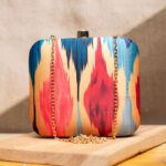 Art Printed Square Clutch Bags