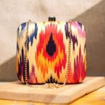 Art Printed Square Clutch Bags