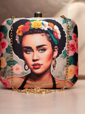 Celebrity Portrait Square Clutch