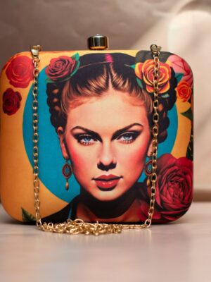 Celebrity Portrait Square Clutch