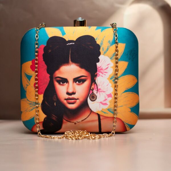 Celebrity Portrait Square Clutch