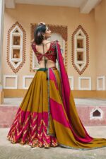 Elegant Mustard Yellow Lehenga Choli