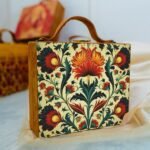 Printed Suitcase Style Clutch