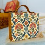 Printed Suitcase Style Clutch