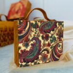 Printed Suitcase Style Clutch