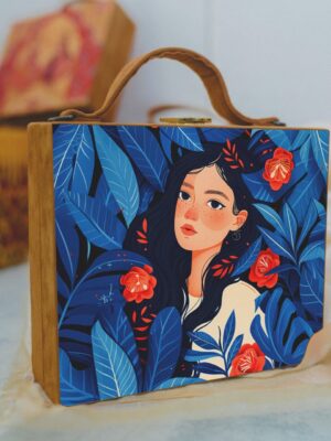 Printed Suitcase Style Clutches