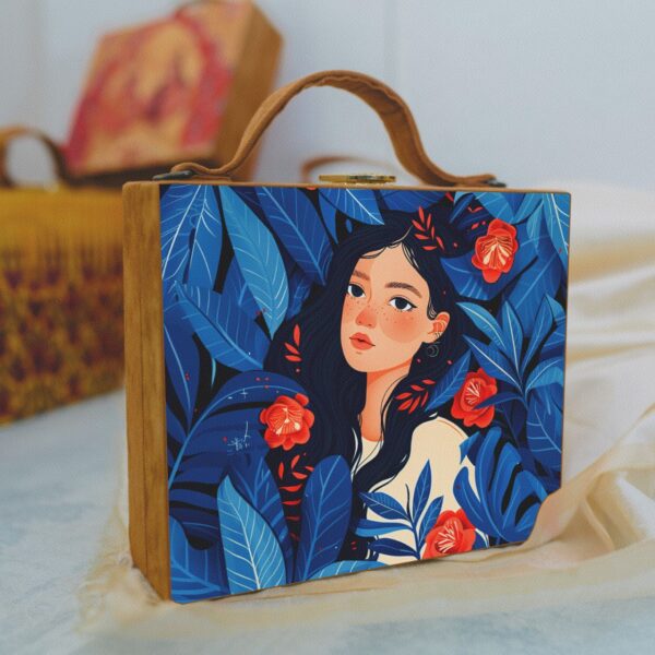 Printed Suitcase Style Clutches