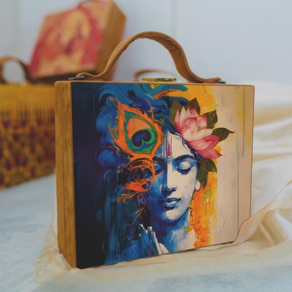 Printed Suitcase Style Clutches