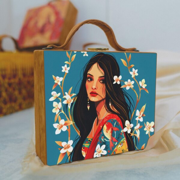 Printed Suitcase Style Clutches