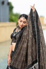 Stunning Black Cotton Chaniya Choli