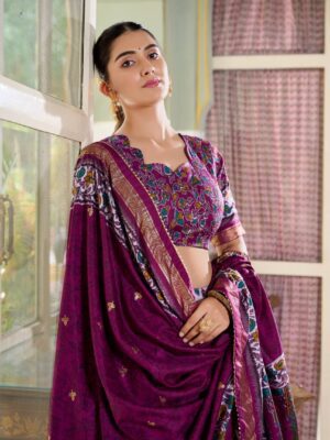 Tussar Silk Lehenga Choli