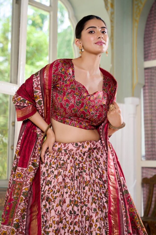 Tussar Silk Lehenga Choli