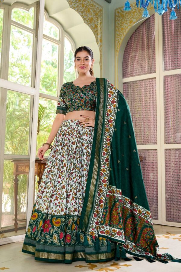 Tussar Silk Lehenga Choli