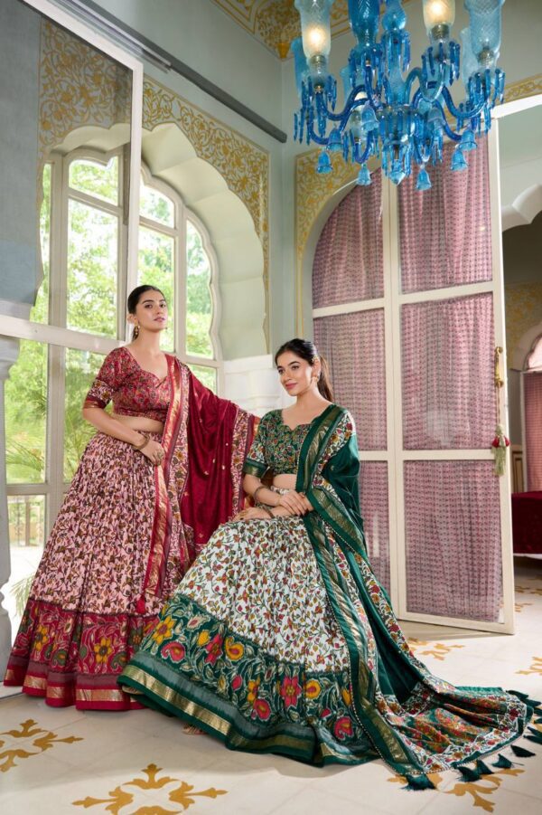 Tussar Silk Lehenga Choli