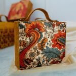 Printed Suitcase Style Clutch