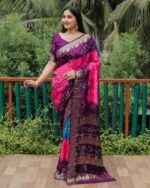 Bandhej / Badhni Print Silk Sarees