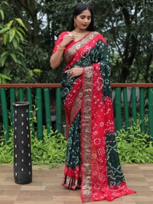 Bandhej / Badhni Print Silk Sarees