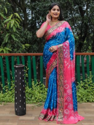 Bandhej / Badhni Print Silk Sarees