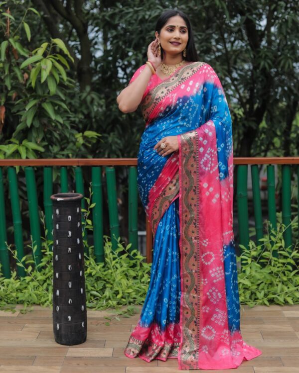 Bandhej / Badhni Print Silk Sarees