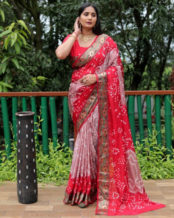 Bandhej / Badhni Print Silk Sarees