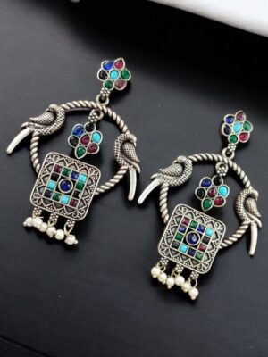 Peacock Style Earrings