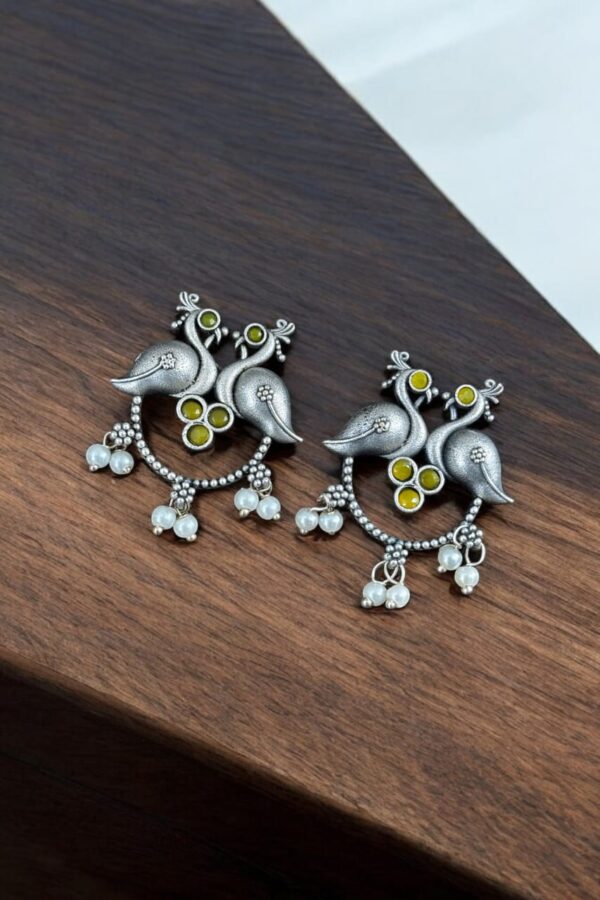 Peacock Stud Earrings