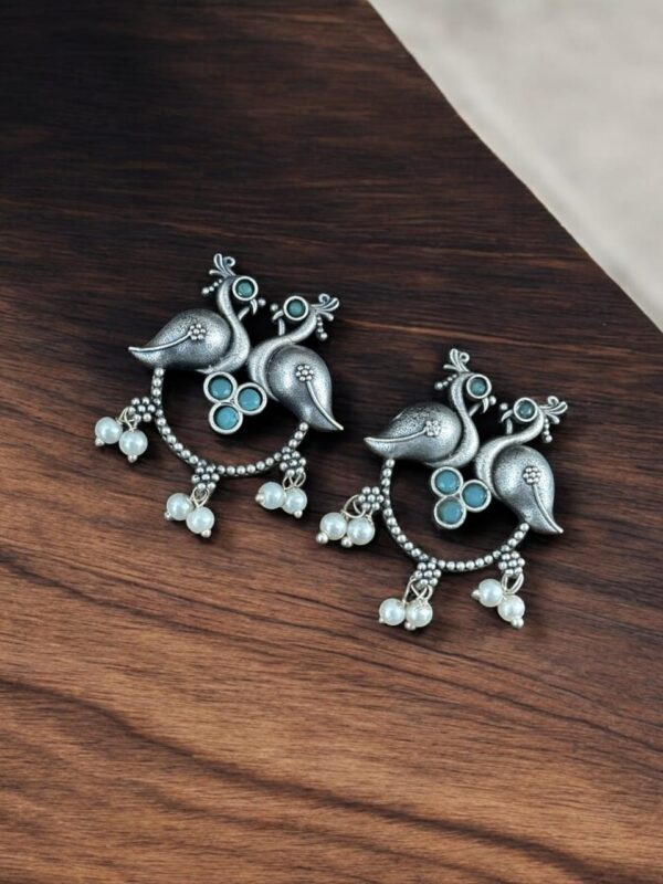 Peacock Stud Earrings