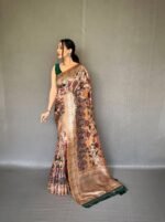 Kalamkari Printed Soft Silk Saree