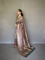 Kalamkari Printed Soft Silk Saree