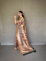 Kalamkari Printed Soft Silk Saree