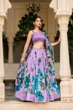 Tussar Silk Lehenga Choli Set