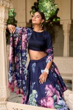 Tussar Silk Lehenga Choli Set